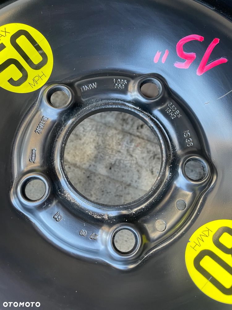 koło dojazdowe zapasowe bmw e46 e36 e87 z3 15'' - 2