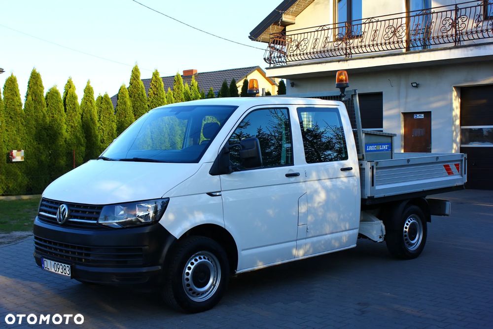 Volkswagen Transporter T6 2.0 TDI 102KM DOKA BRYGADÓWKA 6 OSÓB FV23% - 1