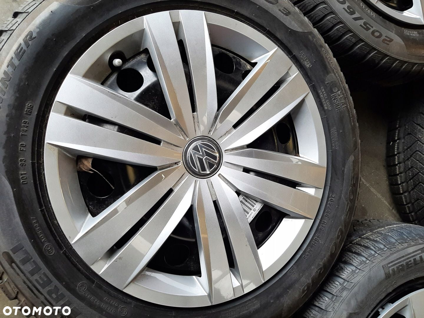 VW GOLF VII 7 ZIMOWE 205/60 R16 FELGI STALOWE 5Q0601027A KOMPLET koła - 3