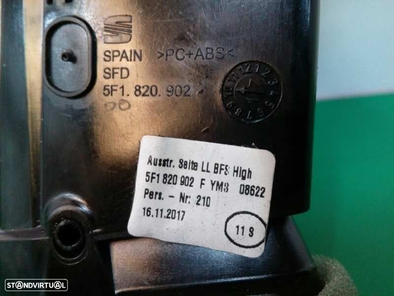 GRELHA VENTILADORA SEAT LEON 2018 -5F1820902 - 3