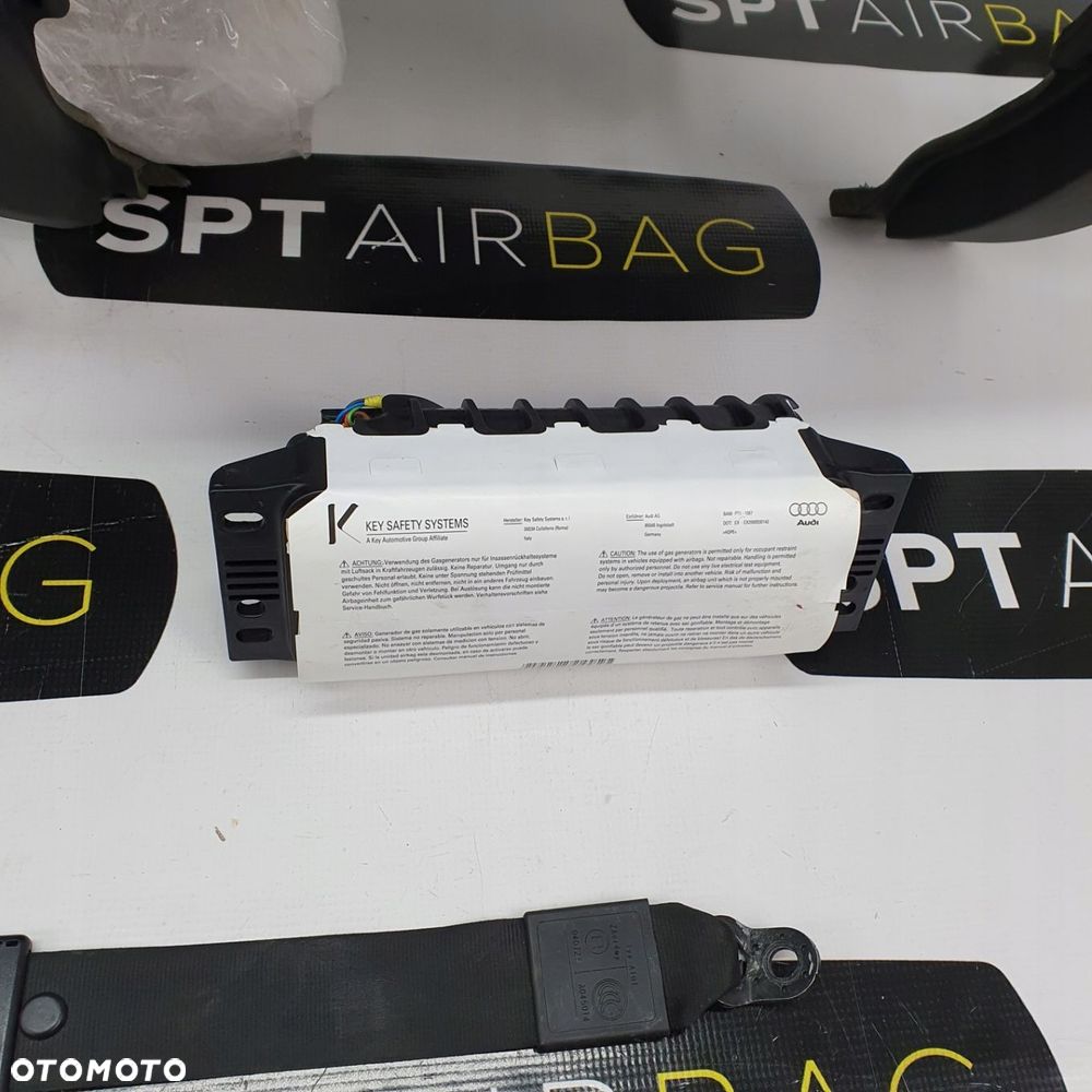 AUDI TT 8J DESKA ROZDZIELCZA KONSOLA KOKPIT PULPIT PODUSZKI AIRBAG AIR BAG PASY KIT SET - 8