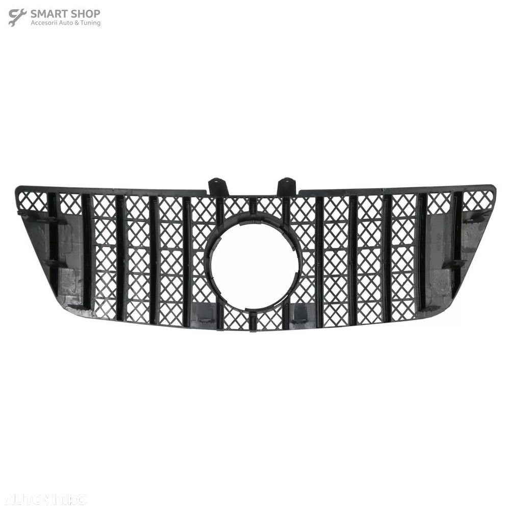Grila centrala Mercedes ML W164 Facelift (07.2008-2011) Negru Crom GTR - 4