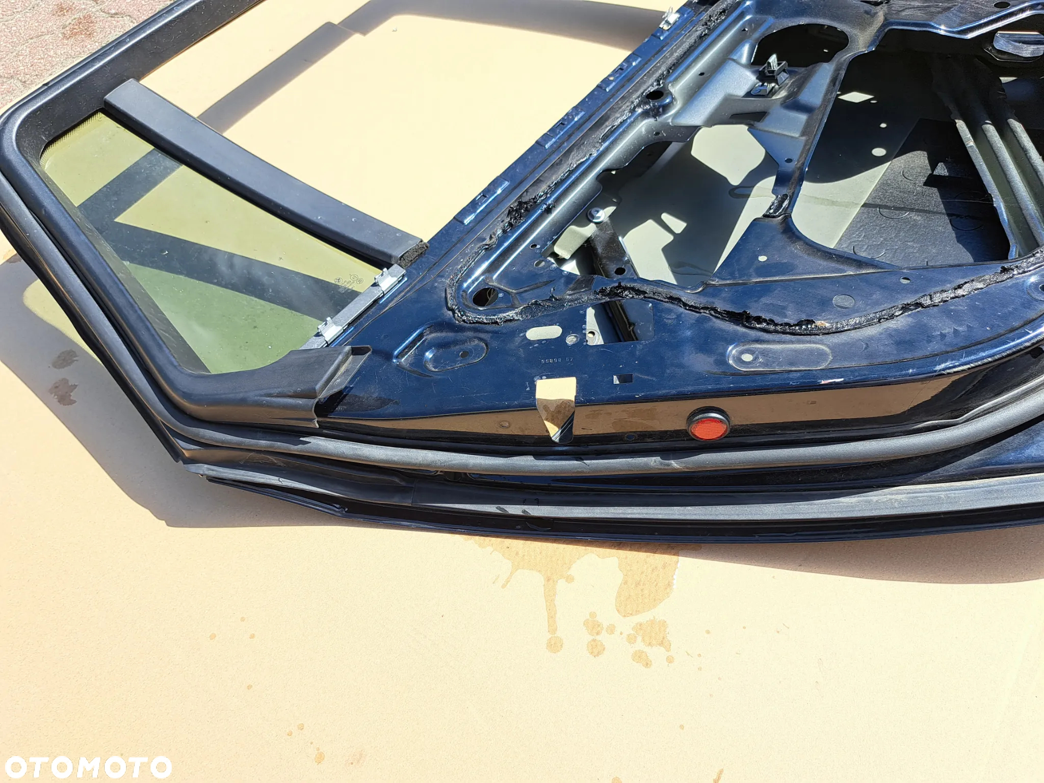 Drzwi tył lewe czarne BMW 5  e61 - 7
