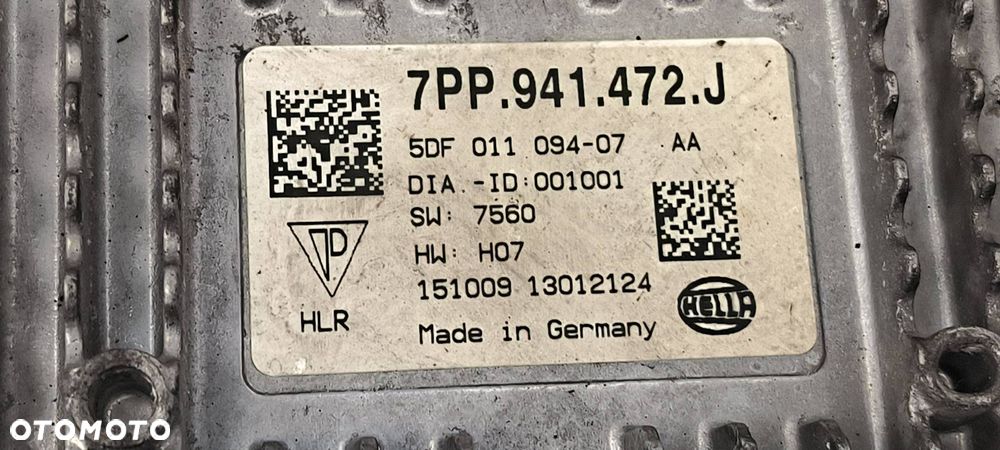 PRZETWORNICA AUDI A6 C7 LIFT 7PP.941.472.J - 2