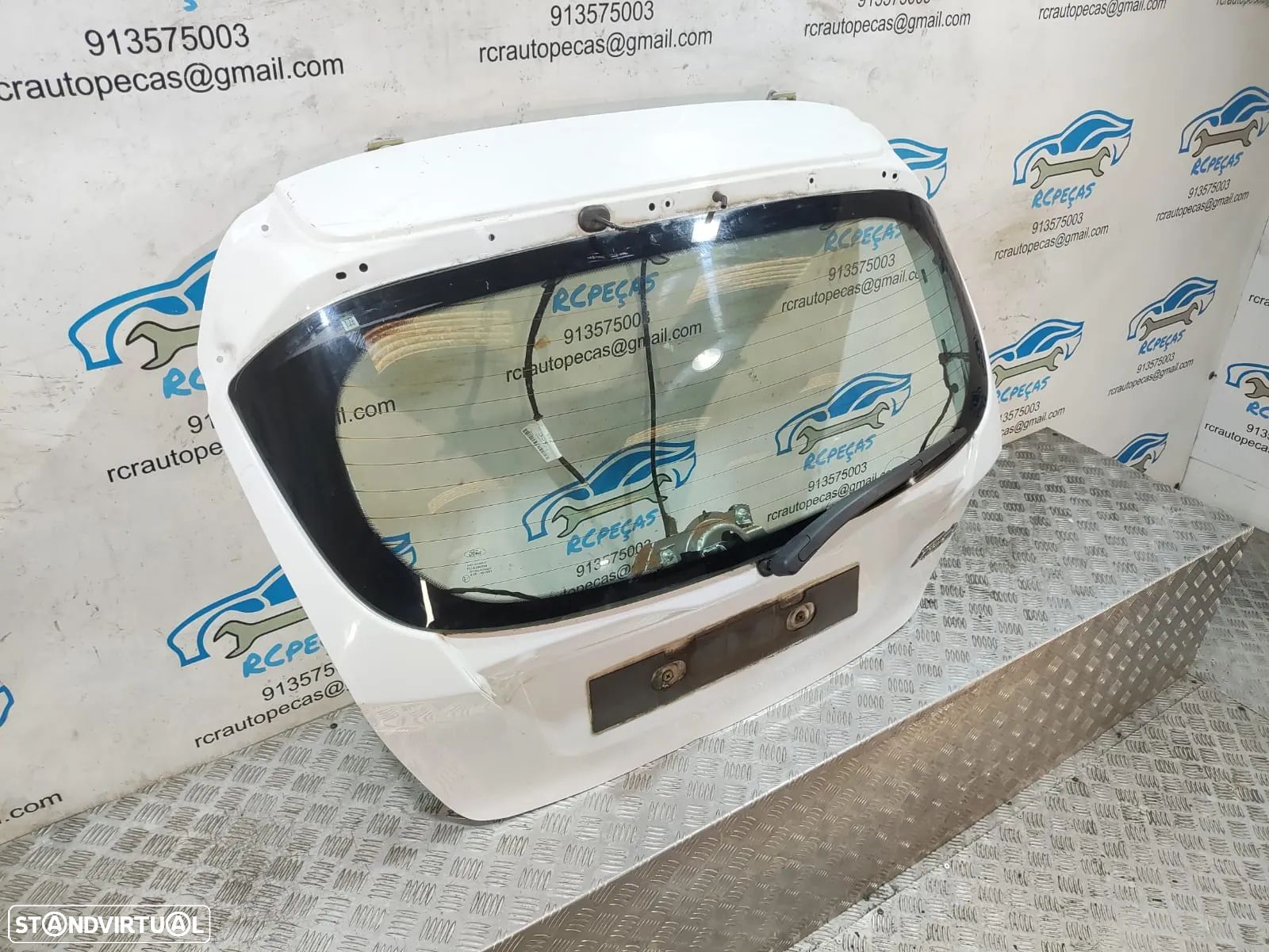 Porta / Tampa da Mala Ford Fiesta VI 6 MK6 em Branco / Branca - 1
