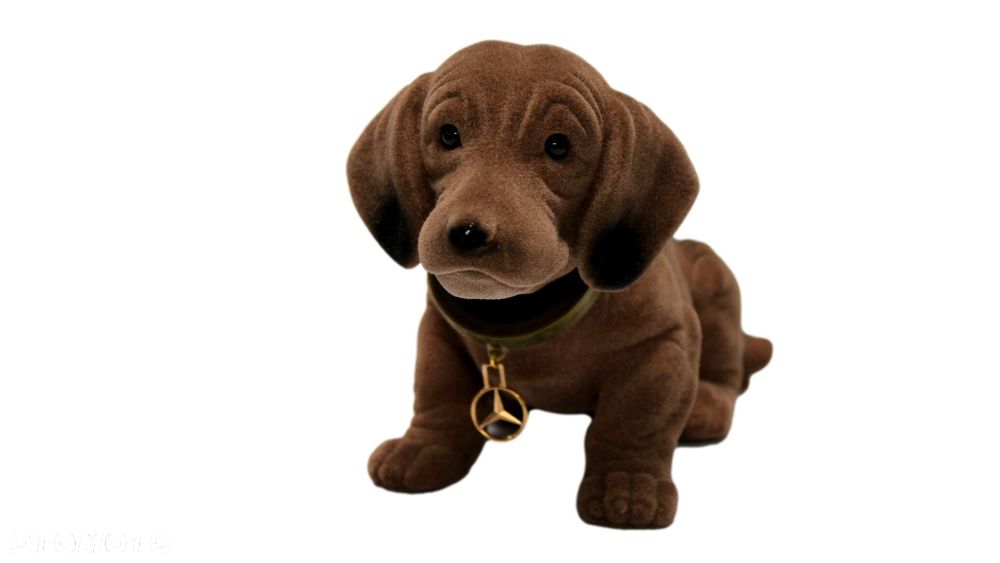 MERCEDES Pies retro z kiwajaca glowa OE - 4