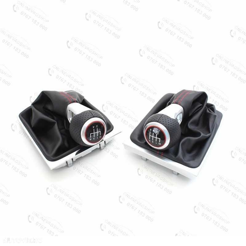 Nuca piele Passat B6,CC,3C,B7 in 5 sau 6 viteze cu manson schimbator - 2