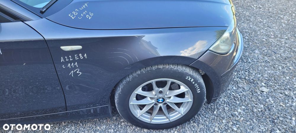 BŁOTNIK PRAWY PRZÓD PRZEDNI BMW E81 E82 E87 E88 A22 SPARKLING GRAPHITE C111 - 1