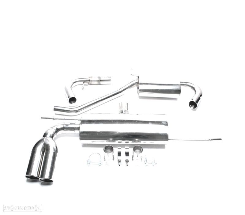 LINHA DE ESCAPE EM INOX VOLKSWAGEN VW GOLF V GTI AUDI A3 8P - 1