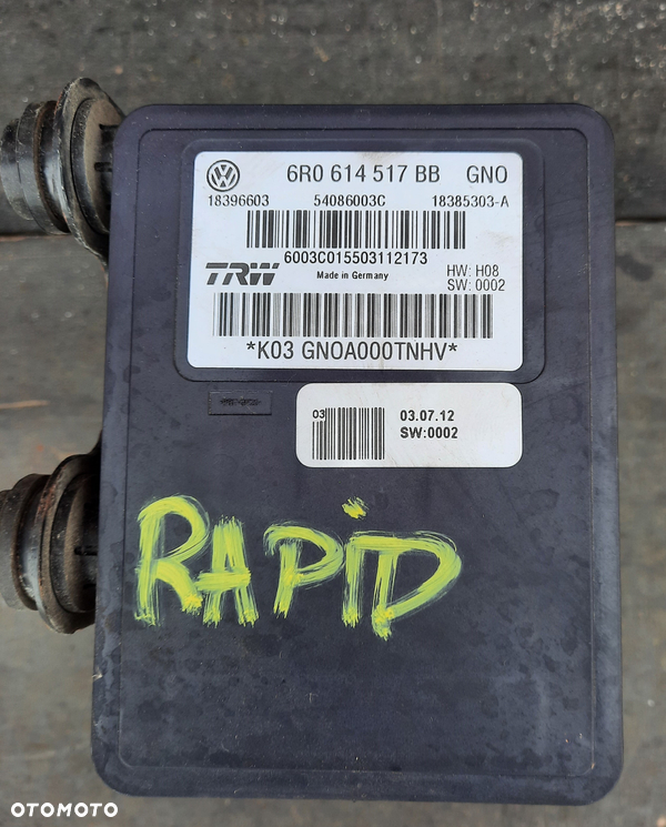 POMPA ABS 6R0614517BB SKODA RAPID 1.2 TSI LIFTBACK
