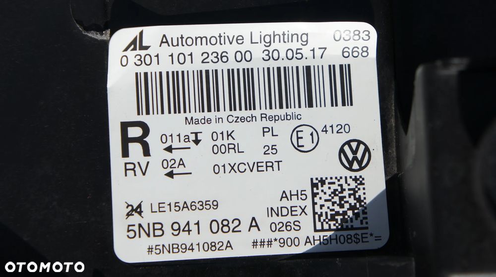 PRZEDNIA PRAWA LAMPA VOLKSWAGEN VW TIGUAN II FULL LED 5NB941082A - 7