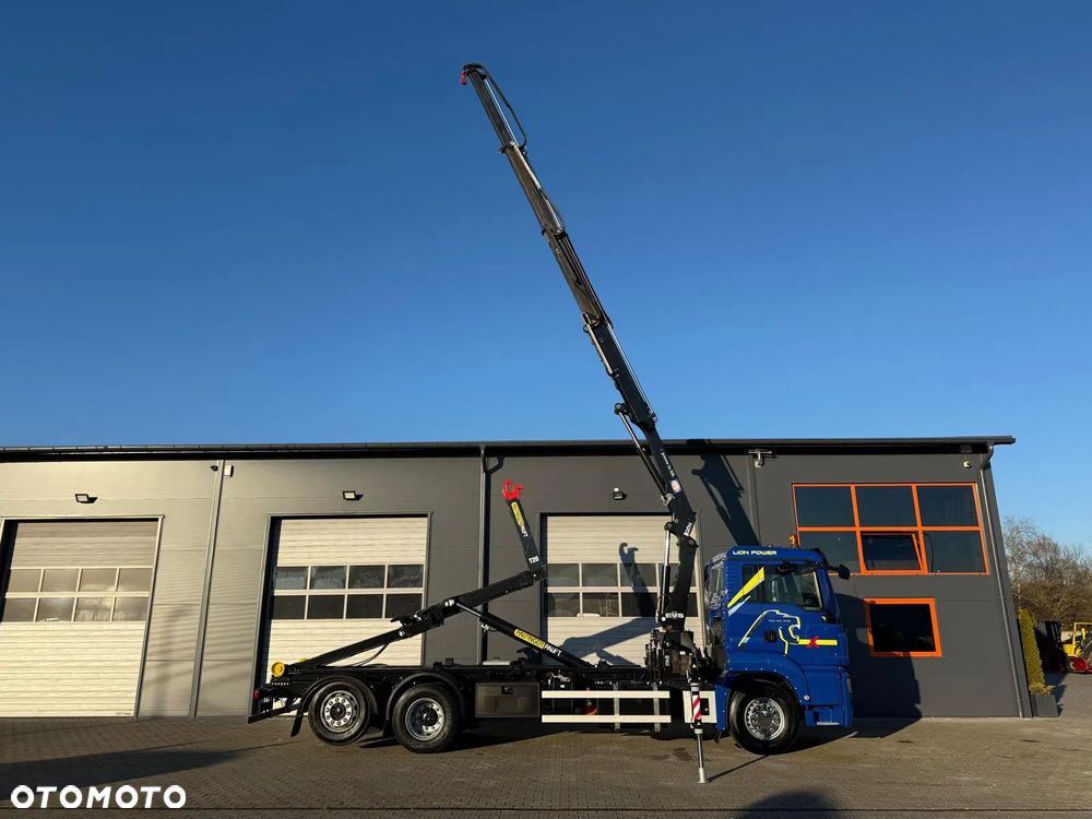 MAN TGS TGX TGM 26.360 // hakowiec // żuraw HMF 1420 K2 // 6x2 kipper crane kran żuraw dźwig - 18