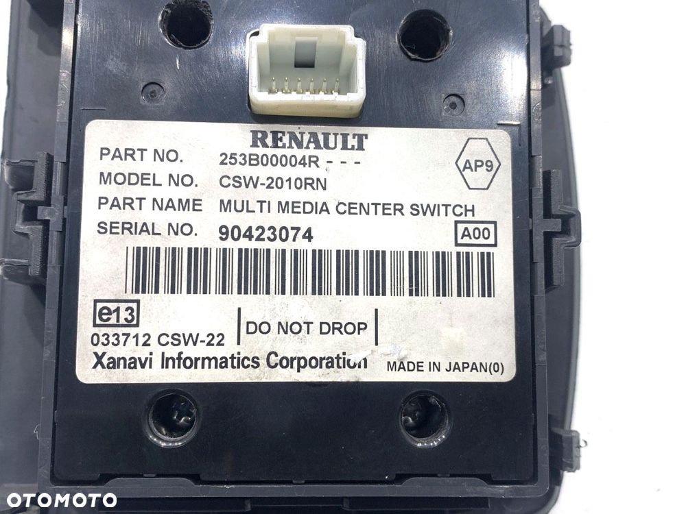 PANEL STEROWANIA NAWIGACJI  RENAULT GRAND SCÉNIC III (JZ0/1_) 2009 - 2022 1.4 16V (JZ0F) 96 kW [131 - 5
