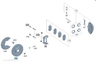 MERCEDES AMG GLE W223 Tarcze hamulcowe przod 2szt - 3