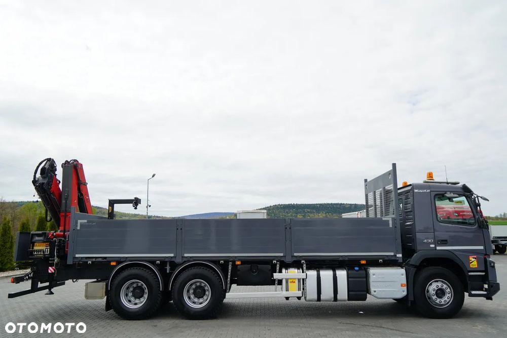 Volvo FHX 430 / SKRZYNIOWY- 7,15 M / HDS HYVA HC-183 / ROTATOR / WIDŁY DO PALET / PILOT - 16