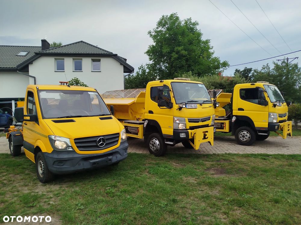 Mitsubishi Canter 6c18 Fuso 4x4 4wd gritter Pługo piaskarka Solarka komunalny 3.0 // 180KM //2016//48 000km// daily unimog Schmidt pfau rexter econ - 12
