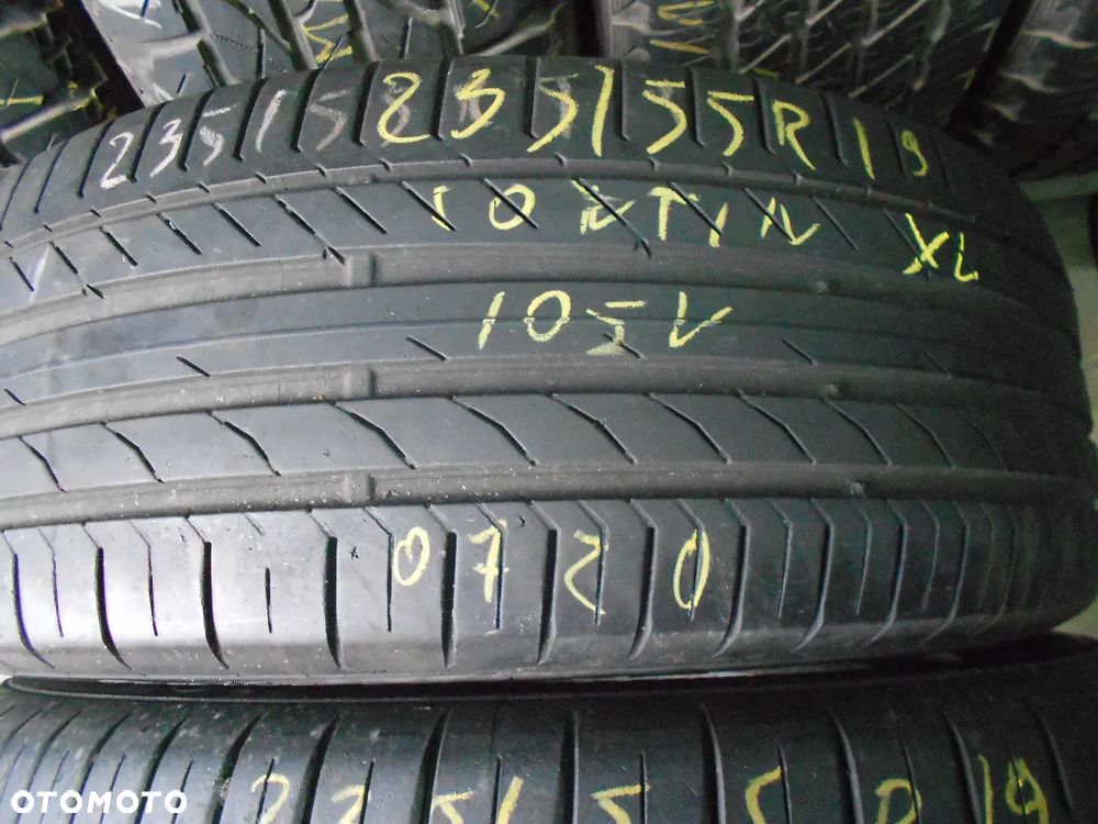 OPONY  235/55R19 CONTINENTAL CONTI SPORT CONTACT 5 XL  DOT 0820 6.8MM - 5