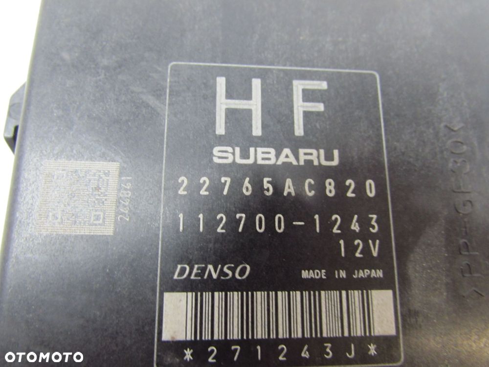 SUBARU BRZ TOYOTA GT86 12-21 MODUL STEROWNIK KOMPUTER 22765AC820 112700-1243 - 8