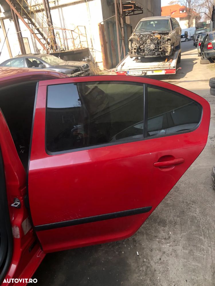 Usa stanga/dreapta fata spate Skoda Octavia 2 rosu berlina - 11