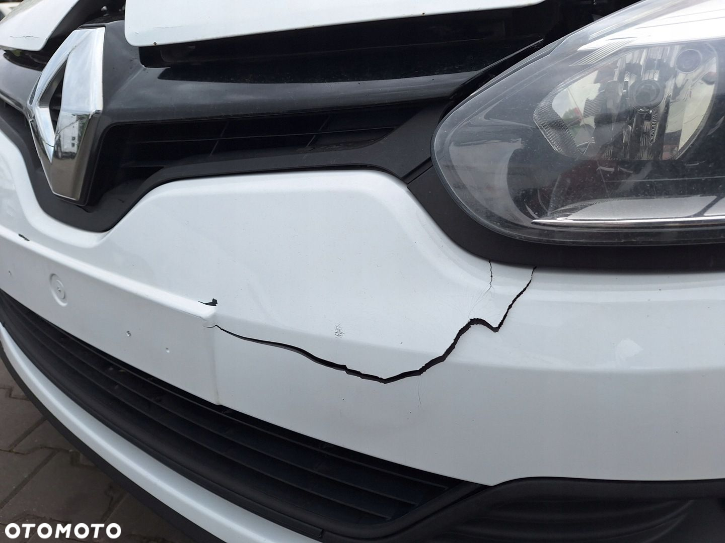 RENAULT MEGANE 3 III LIFT 13-15 BIAŁY ZDERZAK PRZÓD ATRAPA OV369 - 5