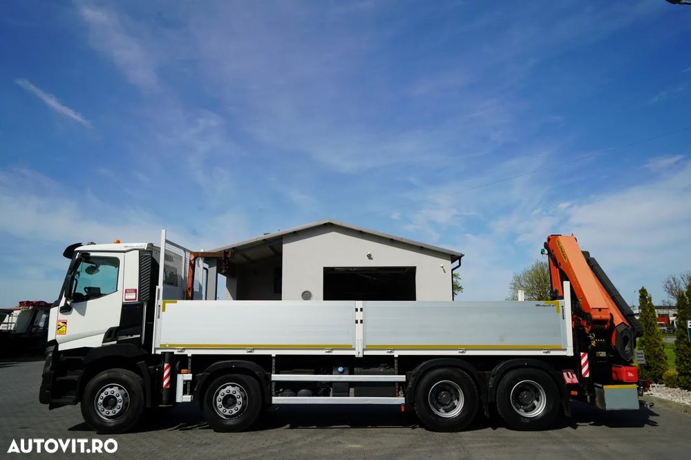 Renault C 430 / 8x4 / 7 M LIVRARE + PALFINGER 33002 HDS - ridicare: 14,5 M / CAPACITATE DE RIDICARE 9800 KG / RADIOCOMANDĂ / ROTATOARE / EURO 6 - 10
