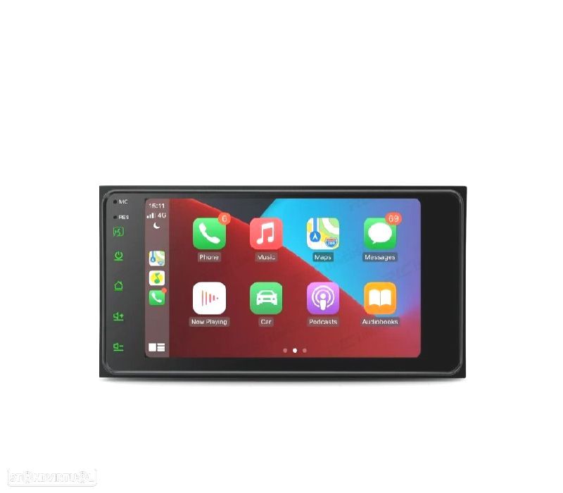 AUTO RÁDIO GPS ANDROID 13 PARA TOYOTA COROLLA RAV4 LAND CRUISER - 1