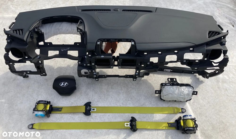 HYUNDAI KONA DESKA KONSOLA KOKPIT PULPIT PÓŁKA PARAPET AIR BAG SRS PODUSZKI POWIETRZNE KIEROWCY PASAŻERA AIRBAG Okazja Sprawdź Raz2 !!! - 2