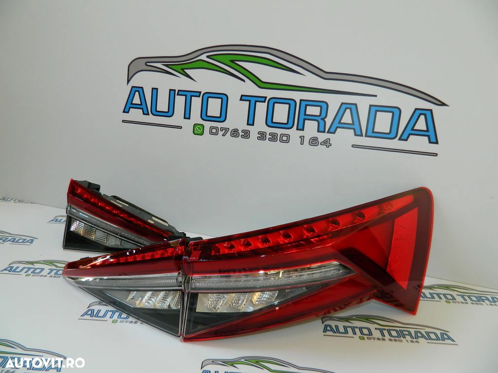 Stopuri, Stop stanga dreapta Led Crystal Lighting Skoda Kodiaq Facelift 2021 2022 2023 2024 cod 565945208B - 2