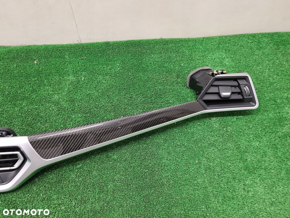 BMW 3 G20 PANEL KLIMATYZACJI DEKOR DEKORY CARBON LED KRATKI NAWIEW - 5