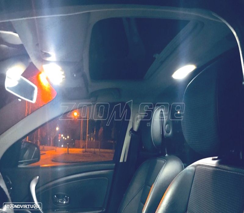 KIT COMPLETO DE 14 LAMPADAS LED INTERIOR PARA RENAULT MEGANE III 3 MK3 HATCHBACK 09-15 - 5
