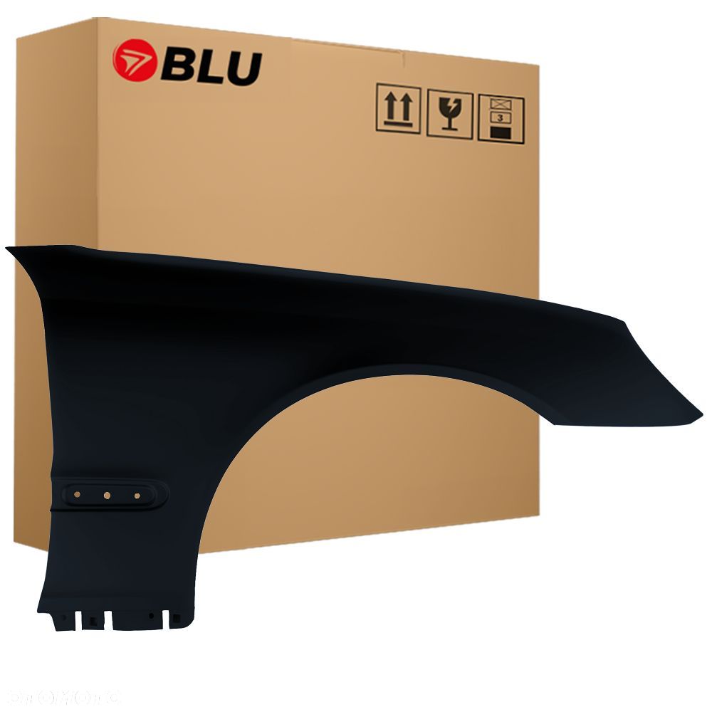 BLU Błotnik MERCEDES C W203 768 prawy czarny 00-07 przód DiamantSchwarz Met. - 1
