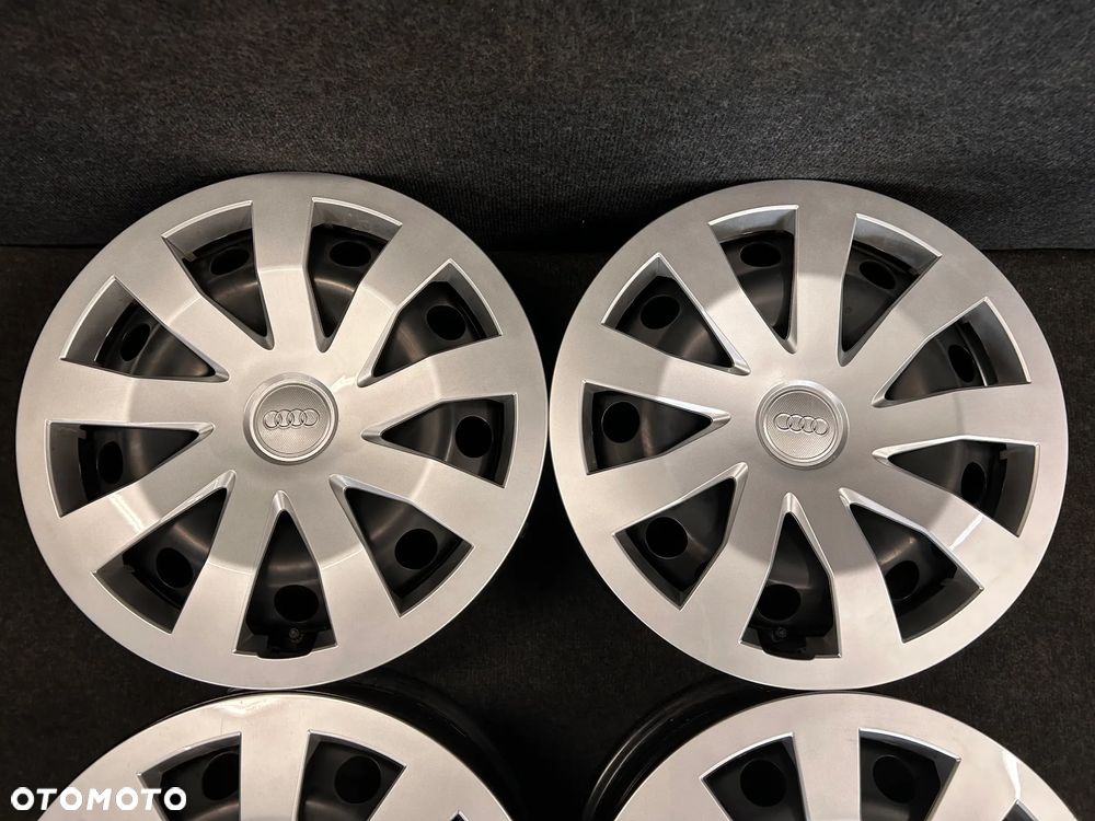 Felgi stalowe z oryginalnymi kołpakami Audi A1 2Q0 15 cali 5x100 4szt. Jak Nowe! - 4