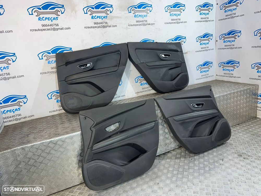 .Conjunto Quartelas Frente Frontal Tras Traseira Original Com Cortinas Renault Scenic 4 2016 - 2022 - 2