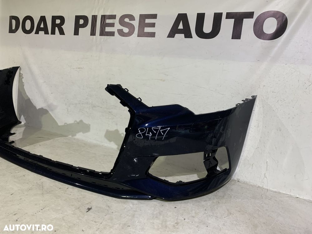 Bara fata Audi A6, C8, 2018, 2019, 2020, 2021, 2022, 2023, cod origine OE 4K0807437, cu gauri pentru spalatori faruri si senzori de parcare (4). - 2