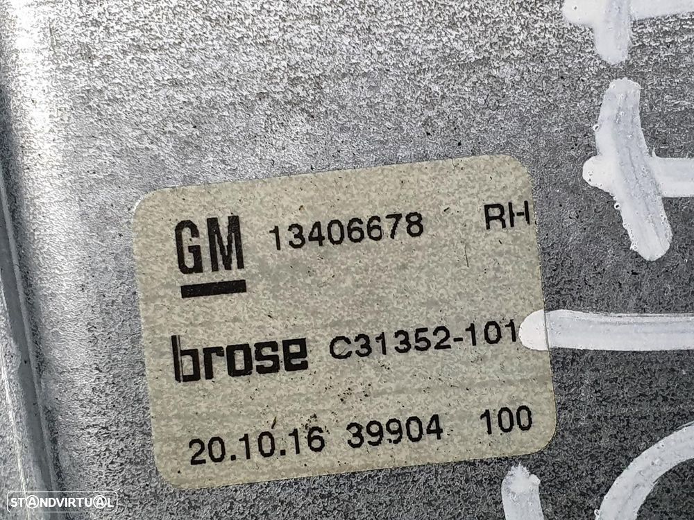 ELEVADOR DE VIDRO TRASEIRO DIREITO OPEL ASTRA K 2016 -134066748 - 3