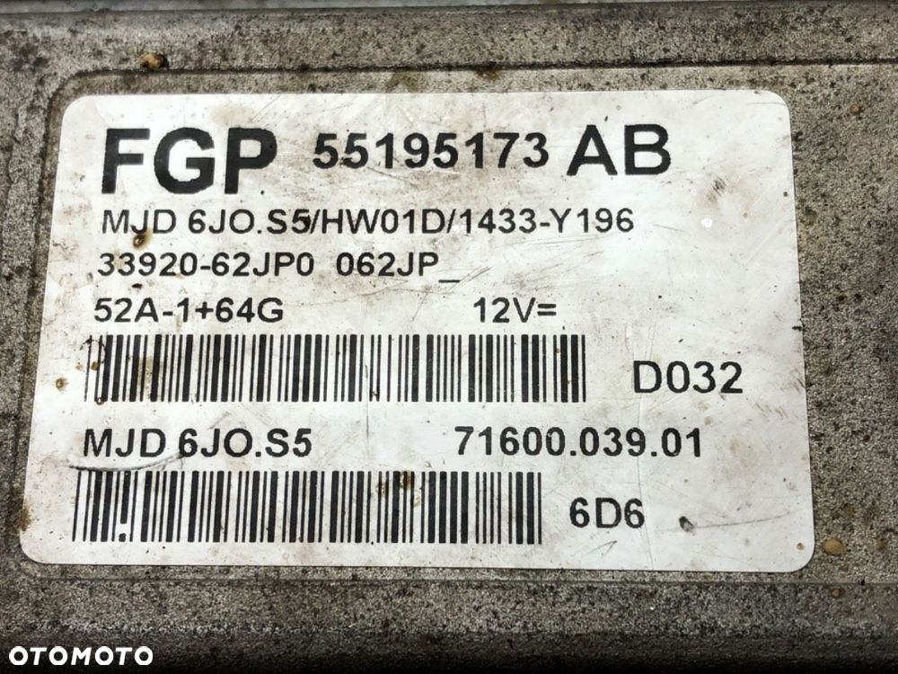 KOMPUTER SILNIKA  SUZUKI SWIFT III (MZ, EZ) 2005 - 2022 1.3 DDiS (RS 413D) 51 kW [69 KM] olej - 4