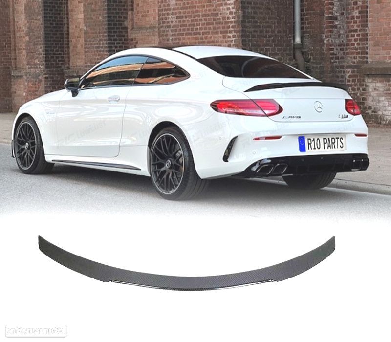 AILERON SPOILER MERCEDES CLASE C C205 14-18 LOOK AMG CARBONO - 1
