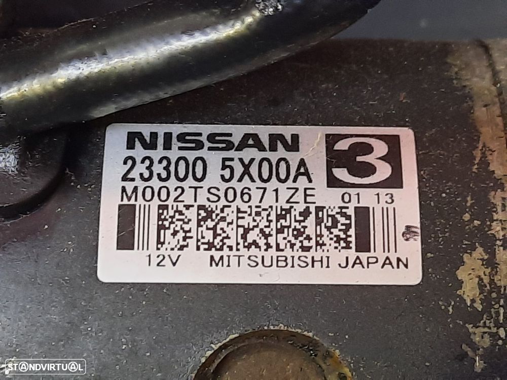 Motor De Arranque Nissan Np300 Navara (D40) - 3
