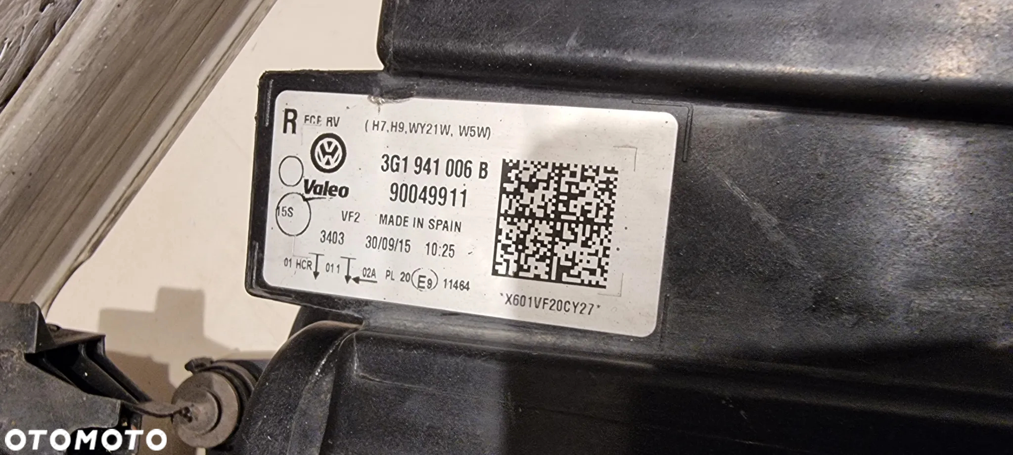 Lampa H7 przód lewa prawa VW PASSAT B8 3G1 '15-'19 - 7
