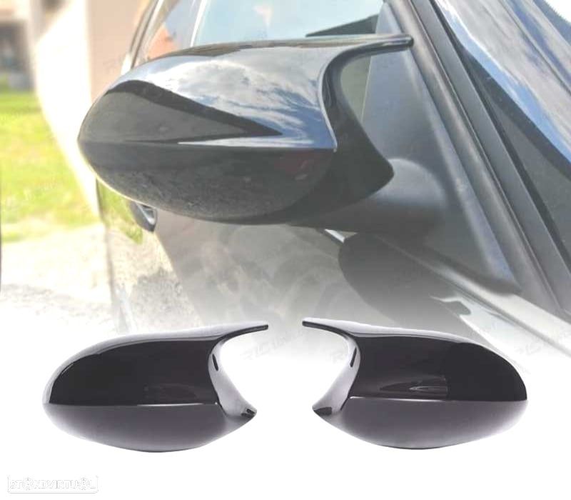 CAPAS DE ESPELHOS RETROVISORES BMW E90 E91 E92 E93 E81 E87 E82 E83 04-09 LOOK M4 04-09 PRETO - 1