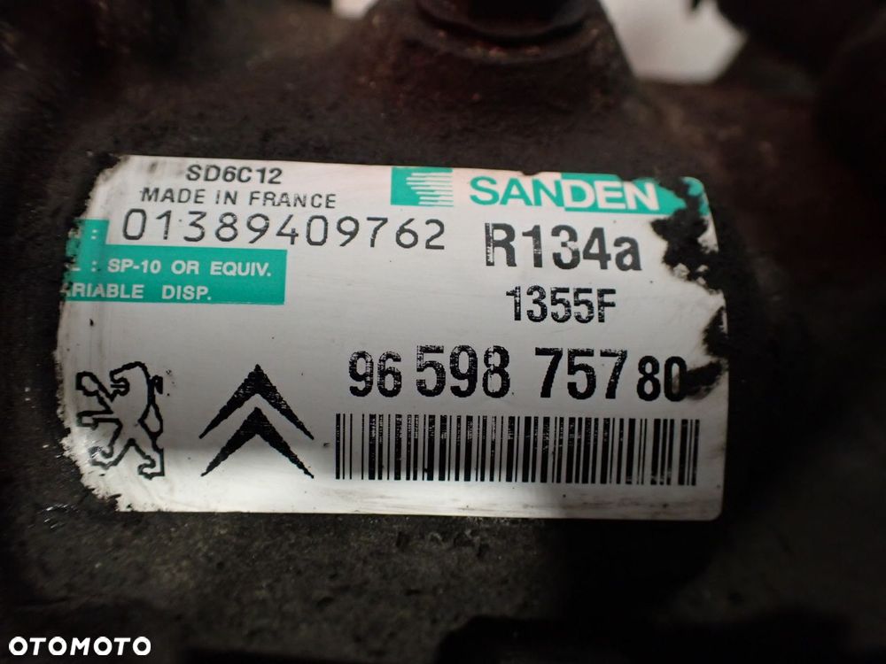 SPRĘŻARKA KLIMATYZACJI PEUGEOT 207 9659875780 - 6
