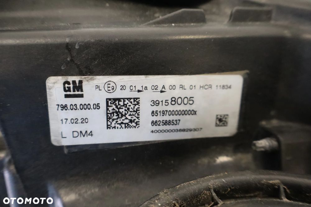 LAMPA PRZEDNIA PRZÓD LEWA OPEL ASTRA K 5 V SOCZEWKA LED 39158005 2015-2019 - 22