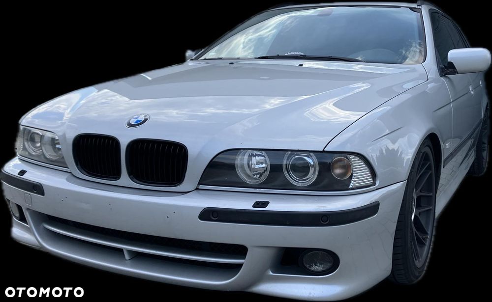 BMW E39 PRZÓD KOMPLETNY M-PAKIET LIFT LAMPY XENON TITANSILBER 354 MASKA BŁOTNIK ZDERZAK PAS CHŁODNICE BELKA - 2