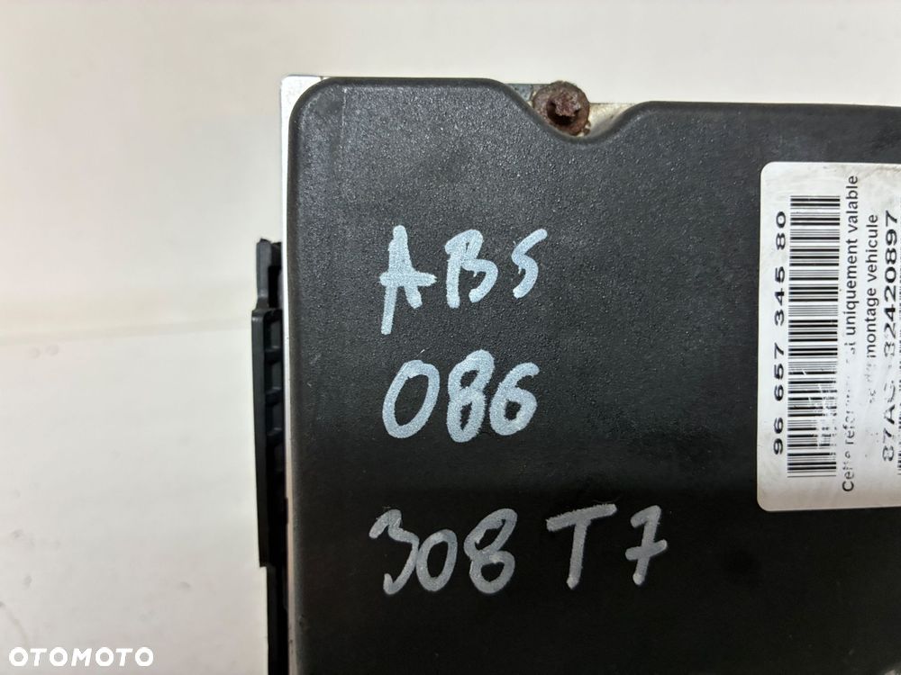 PEUGEOT 308 T7 POMPA STEROWNIK ABS 9665863180 - 2
