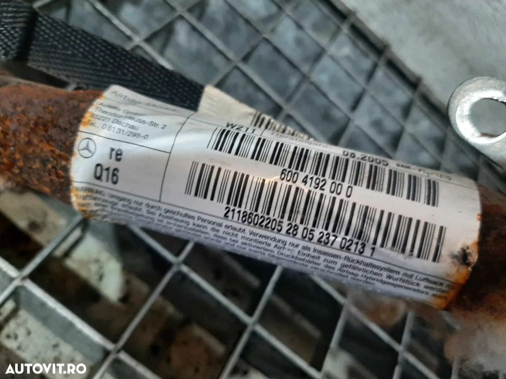 airbag cortina dreapta mercedes e-class w211  2118602205 - 2