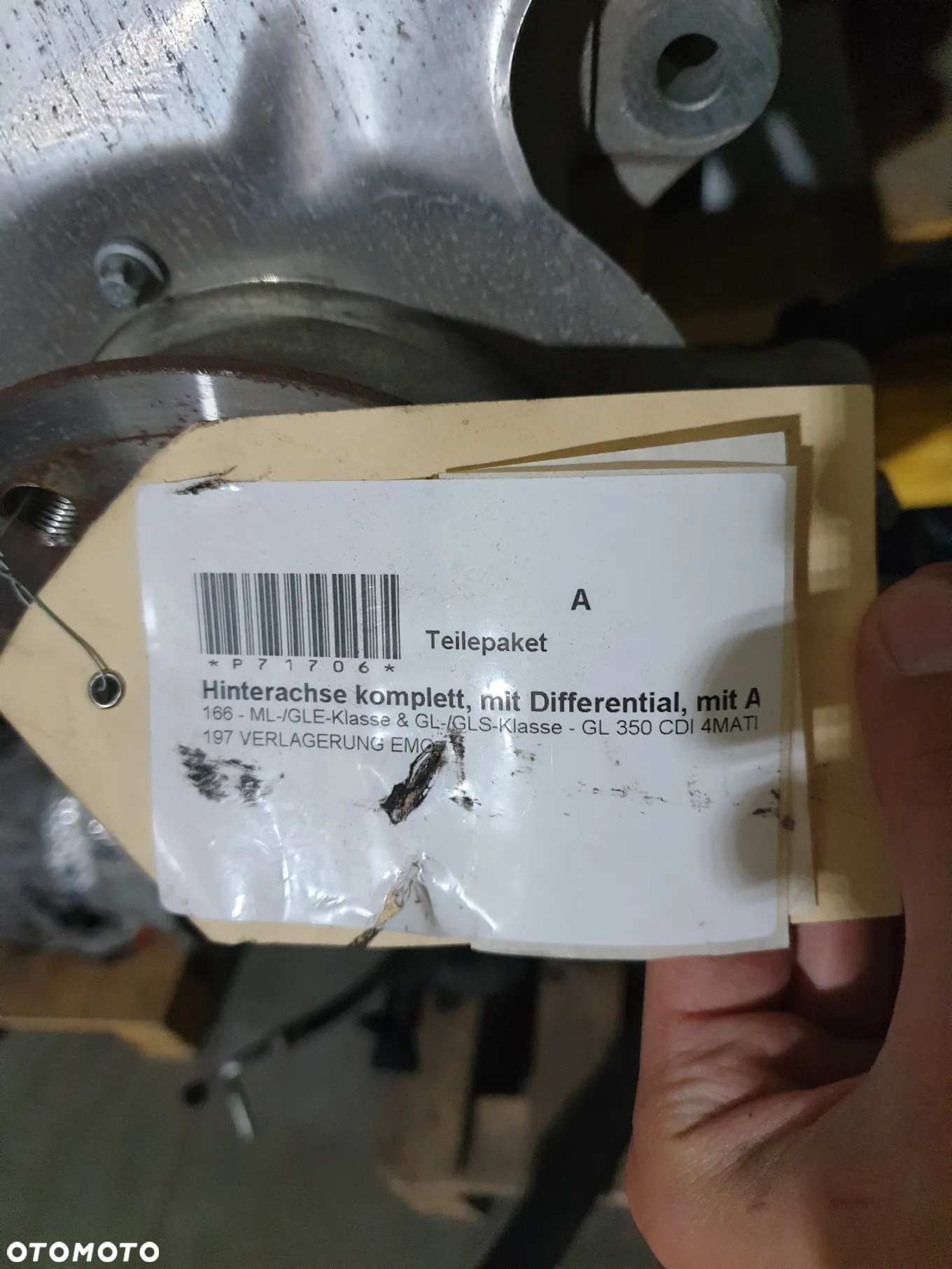 MERCEDES ML GLE W166 GL GLS X166 WÓZEK TYŁ SANKI TYŁ BELKA ZAWIESZENIA  ZWROTNICA ZWROTNICE WAHACZ WAHACZE DYFER DYFERENCJAŁ PÓŁOSIE PÓŁOŚ POTESTOWA MINIMALNY PRZEBIEG - 2