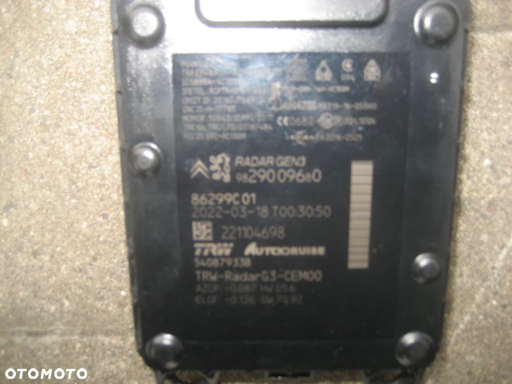 opel grandland x peugeot radar gen3 przód 9829009680 - 4