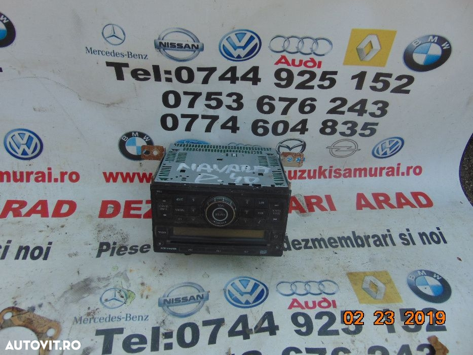 Radio CD Nissan Navara 2005-2011 Pathfinder dezmembrez Navara 2.5 - 3