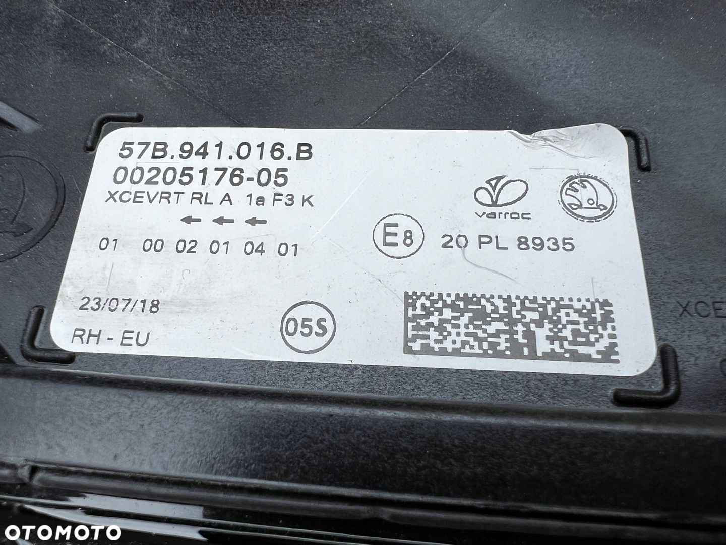 Lampa przednia SKODA KAROQ FULL LED PRAWA EUROPA ORYGINALNE VARROC - 3