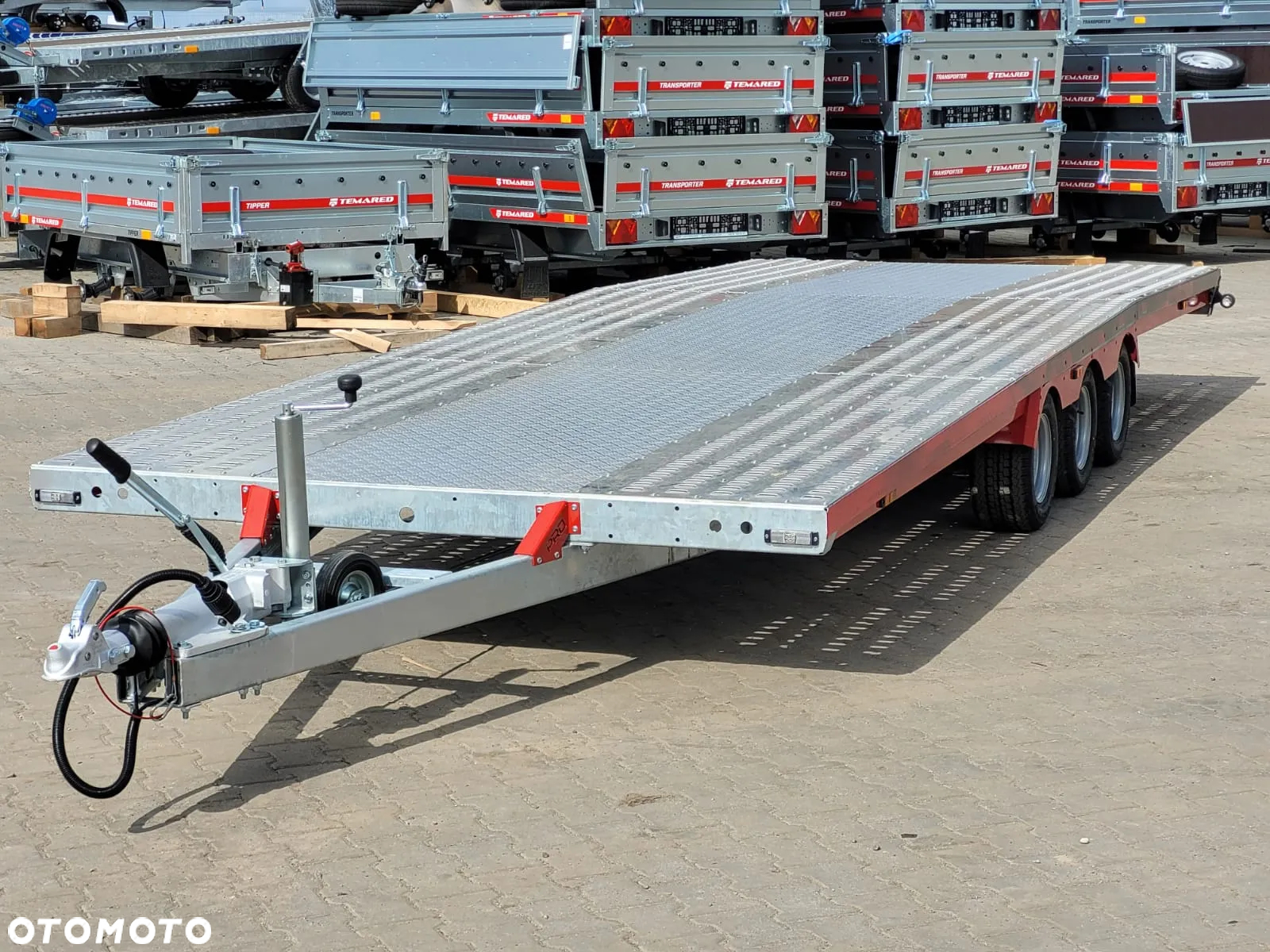TA-NO Dostawa Laweta raz łamana 600x210cm DMC3500kg BARDZO NISKA wypełnienie blacha alu - 12
